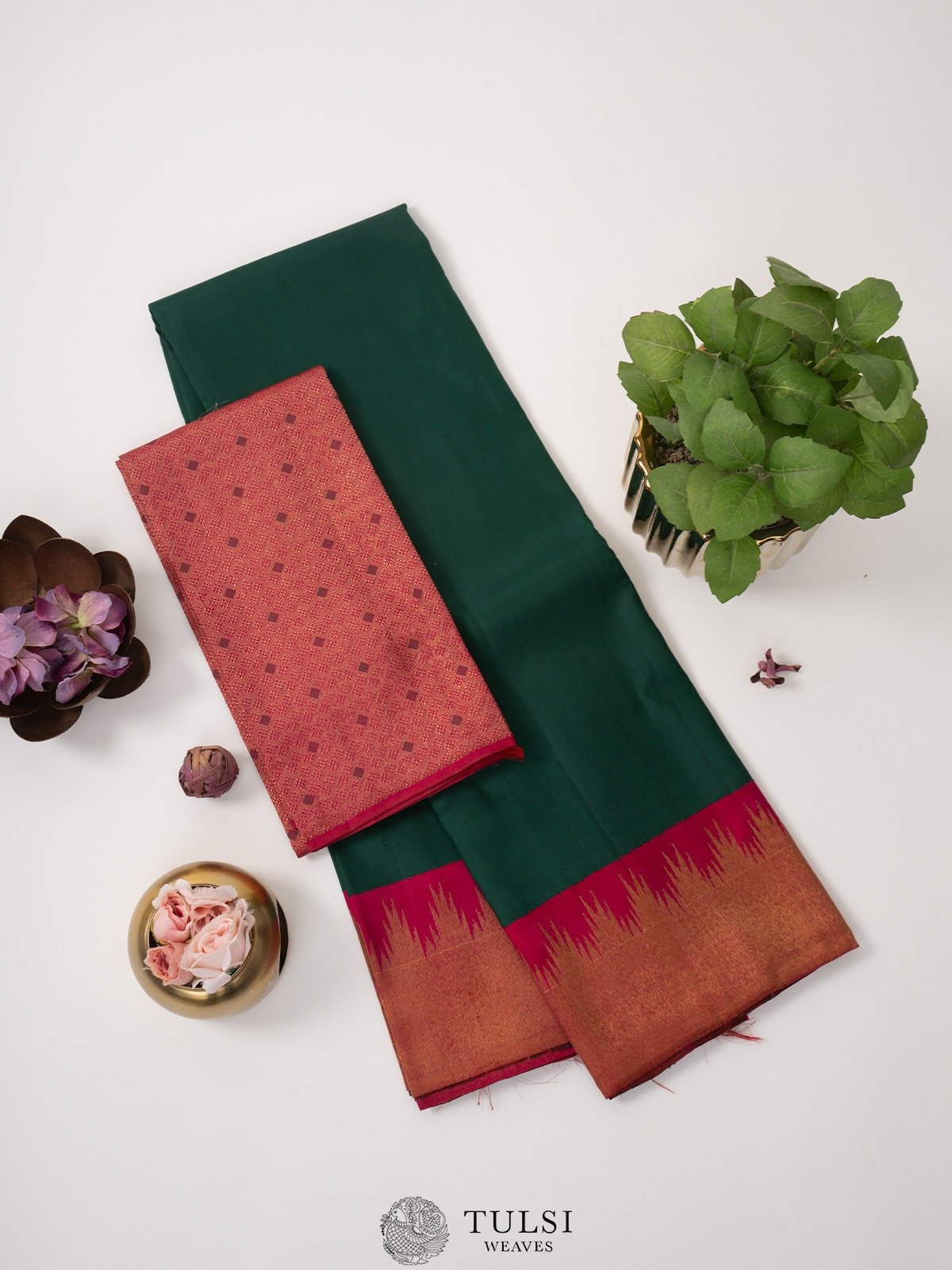 Green Kanjeevaram Silk Saree