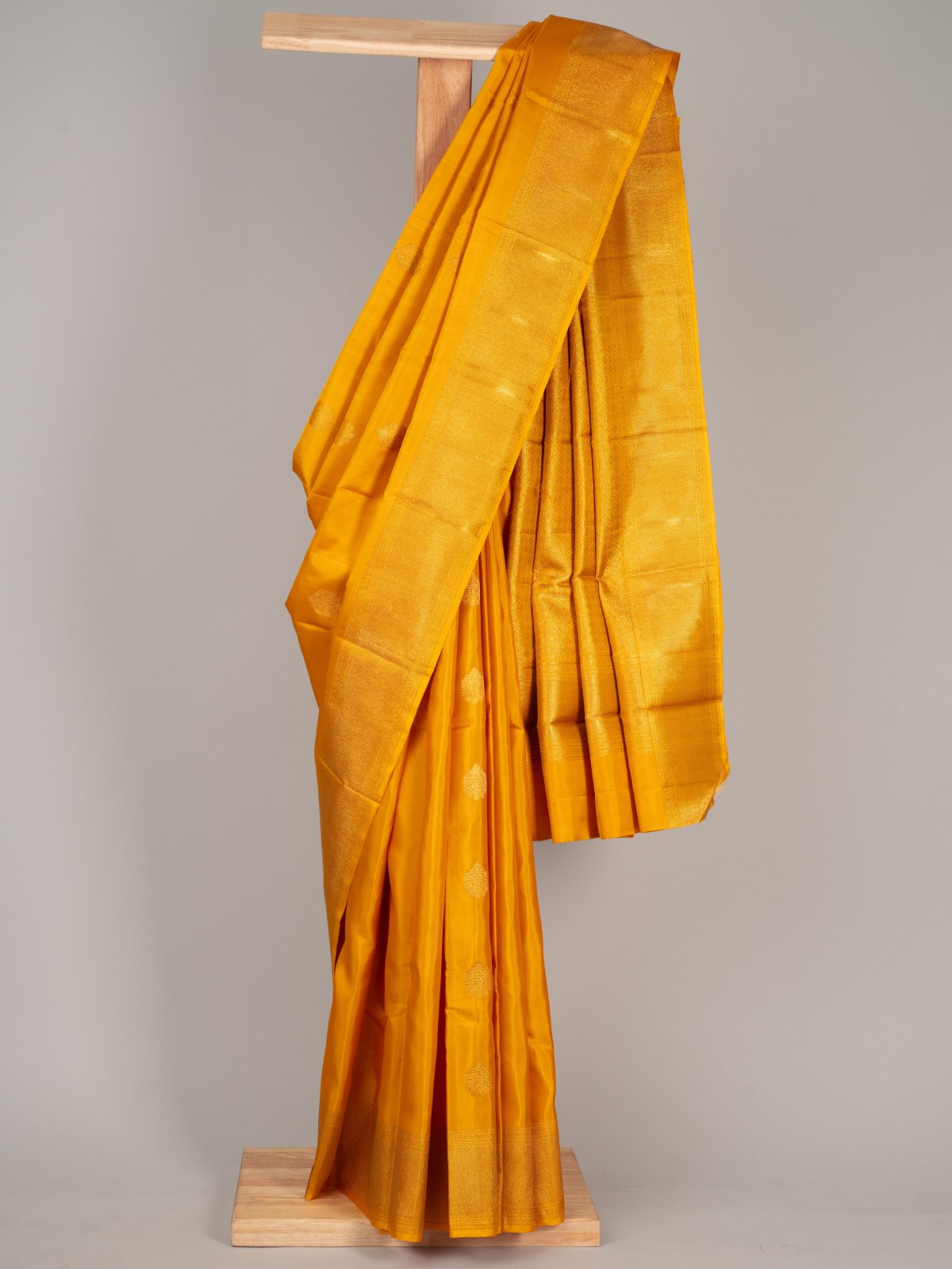 Yellow Kanjeevaram Silk Saree	