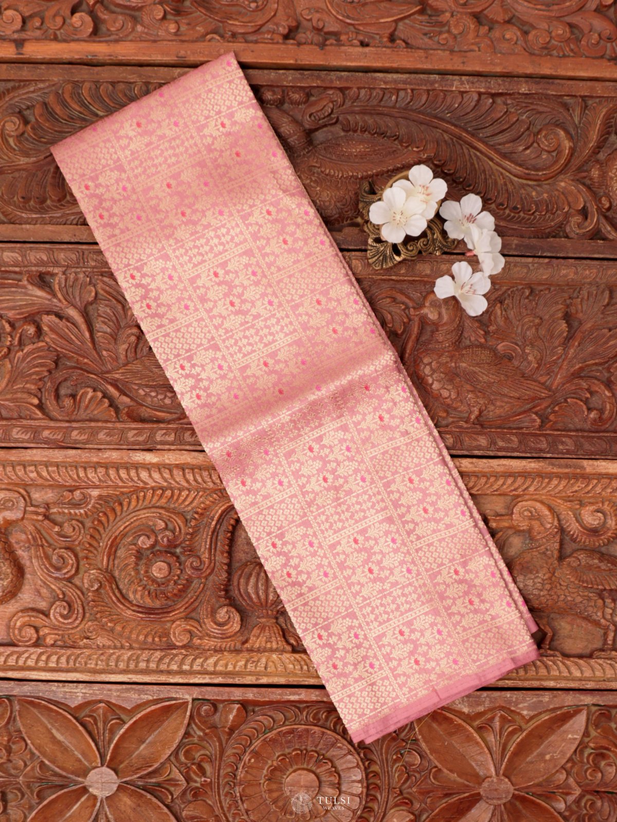 Mauve Pink Banaras Silk Blouse