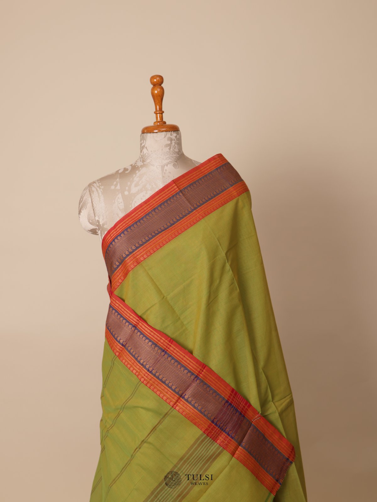 Light Green Kanchi Cotton Saree