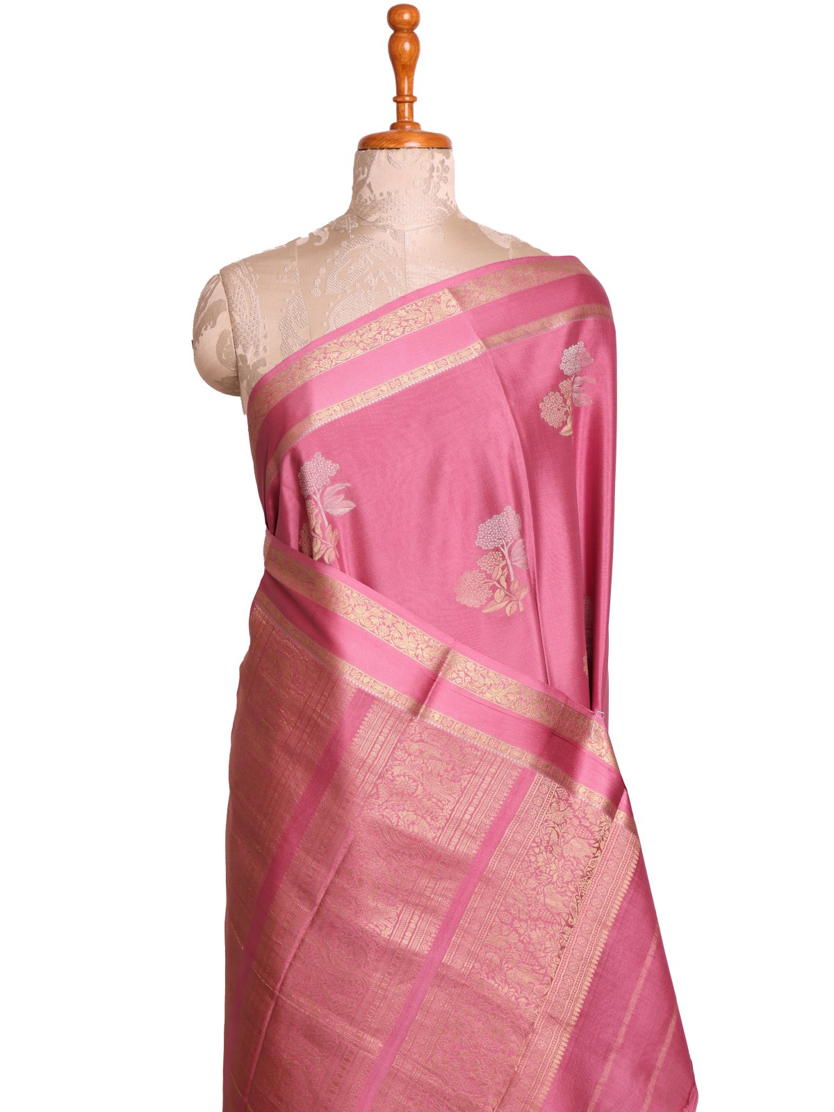 Pink Mysore Silk Saree