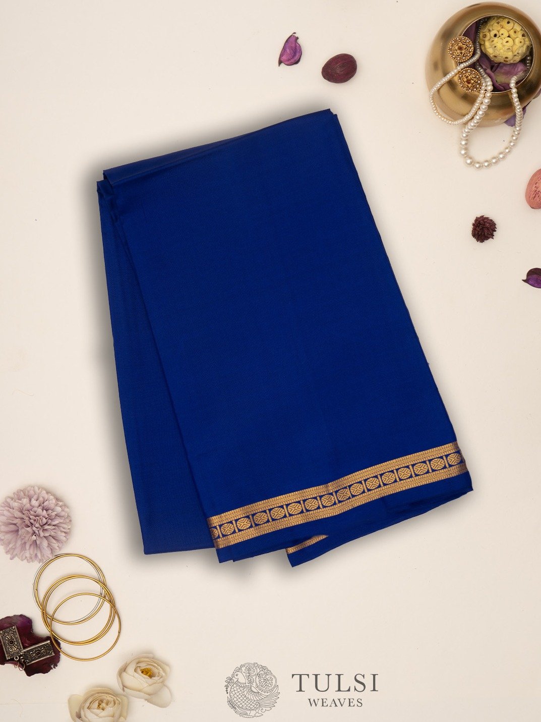 Blue Kanjeevaram Silk Blouse 