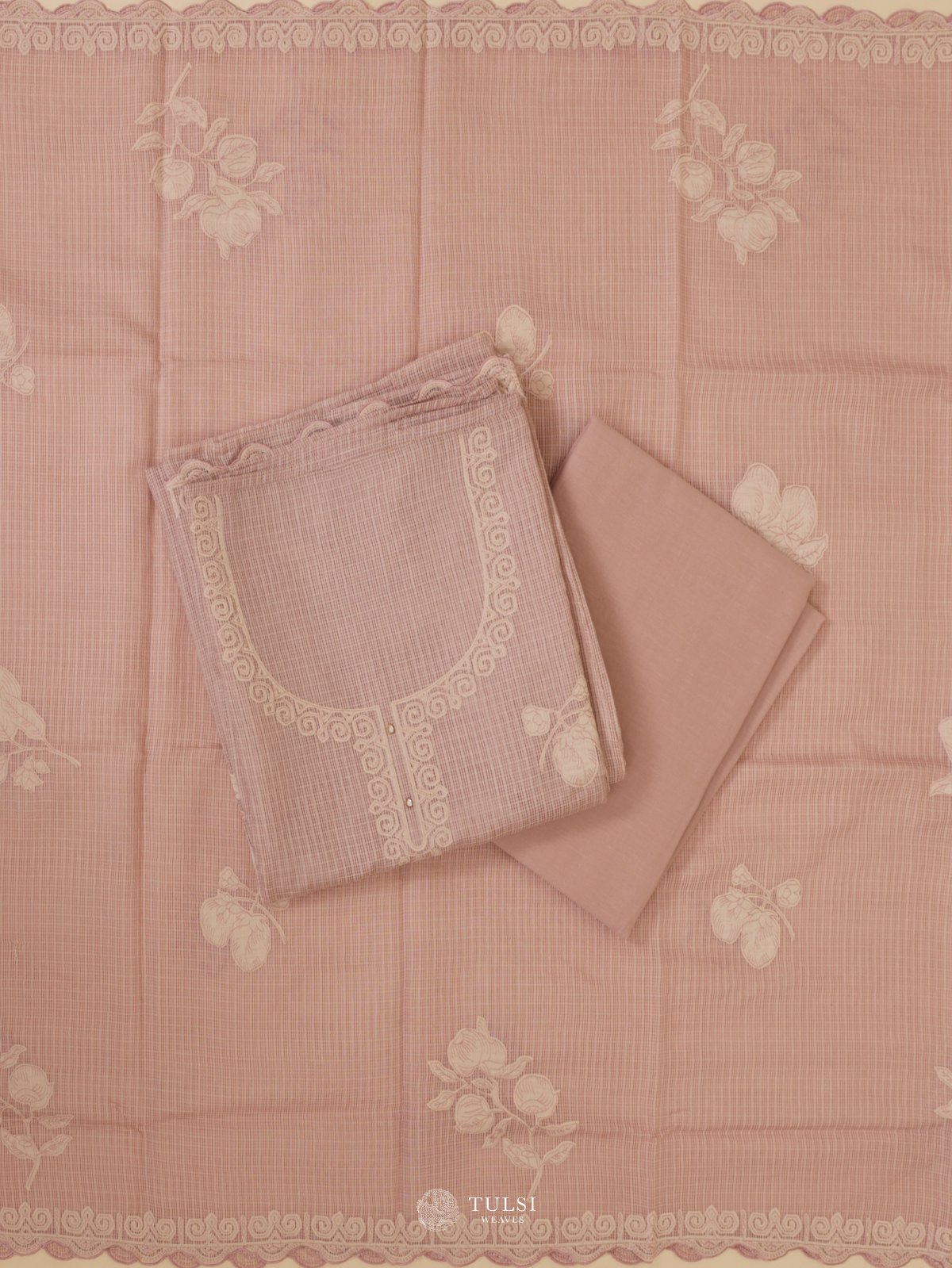 Light Dusty Pink Kota Salwar Material