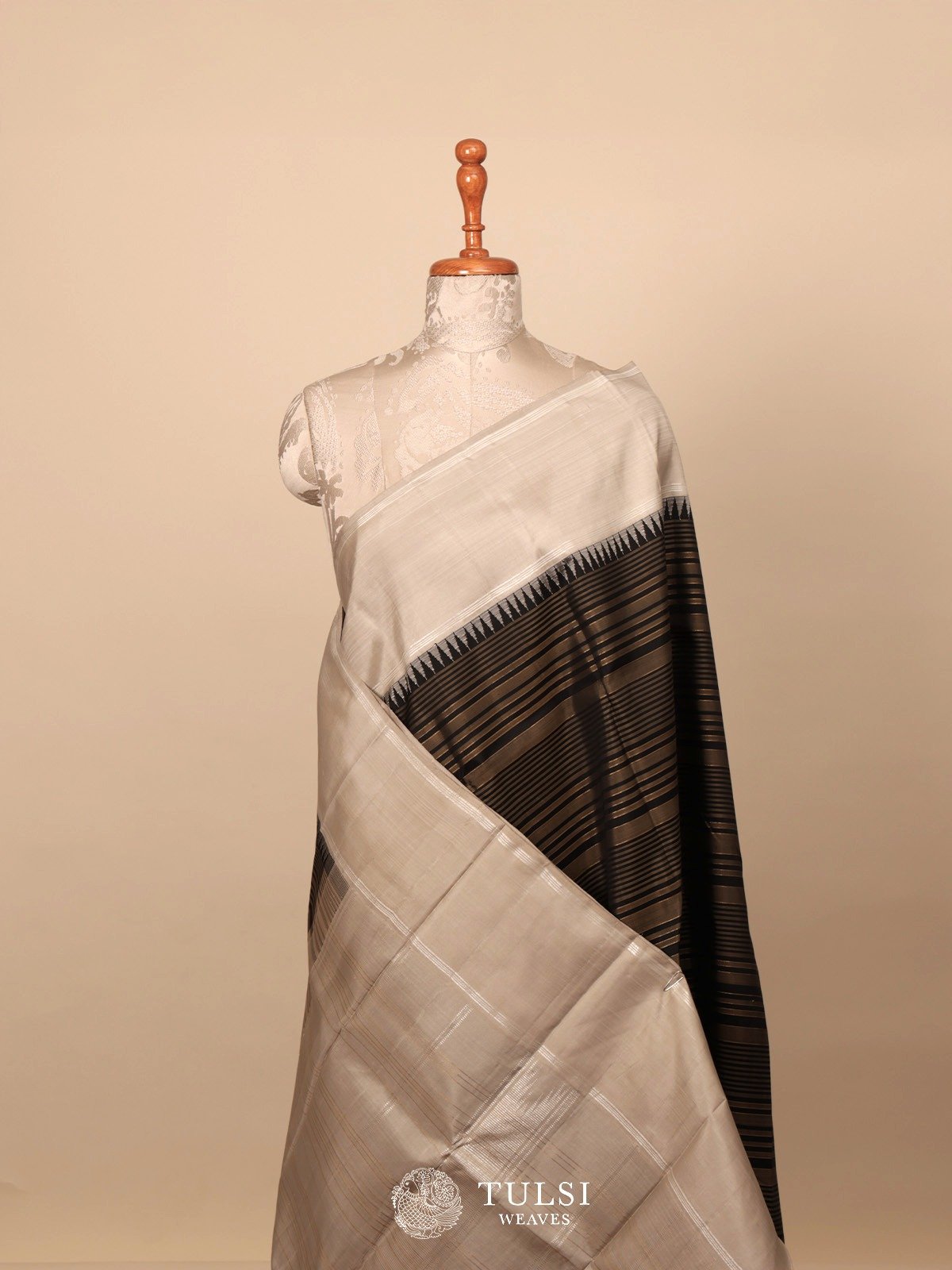 Multi Colour Striped Kanjeevaram Silk Saree