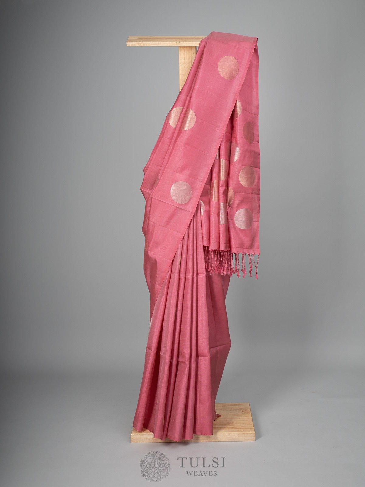 Dusty Pink Soft Silk Saree
