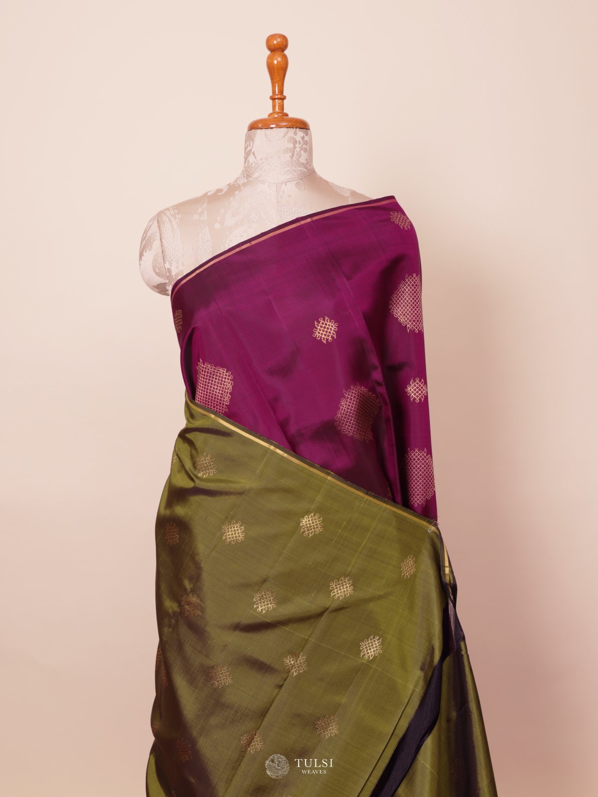 Purple Kanjeevaram Silk Saree